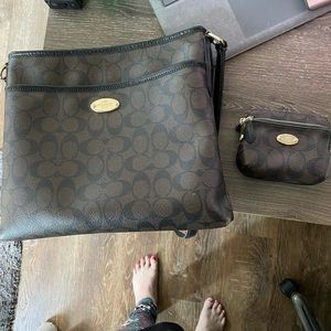 Coach crossbody bag and matching wallet